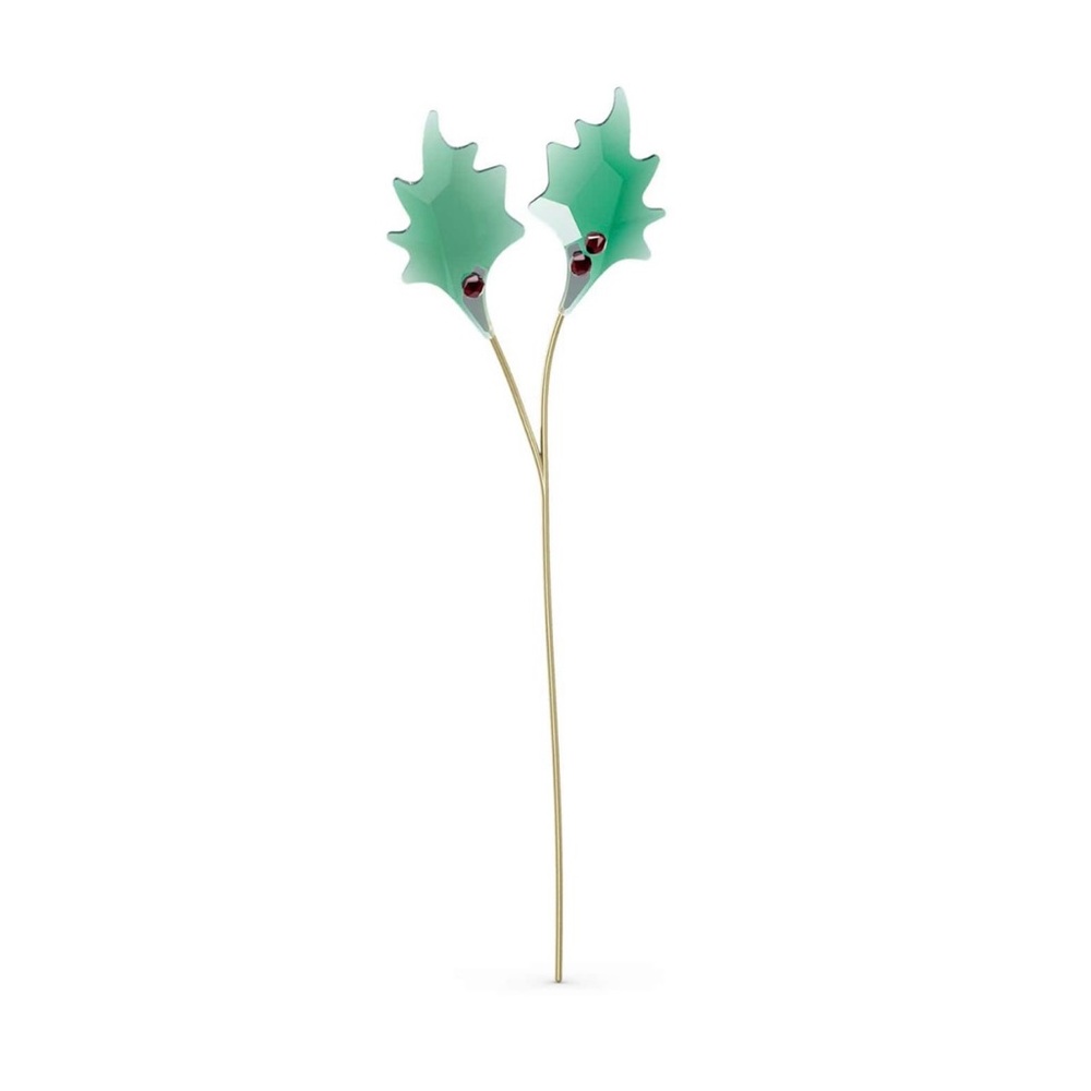 NWT Swarovski | Garden Tables Green Holly Leaves Decoration $115